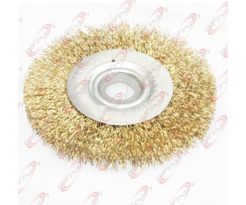  4" FLAT WIRE WHEEL BRUSH POLISH GRIND FOR WELDING SOLDERING AND PAINTING